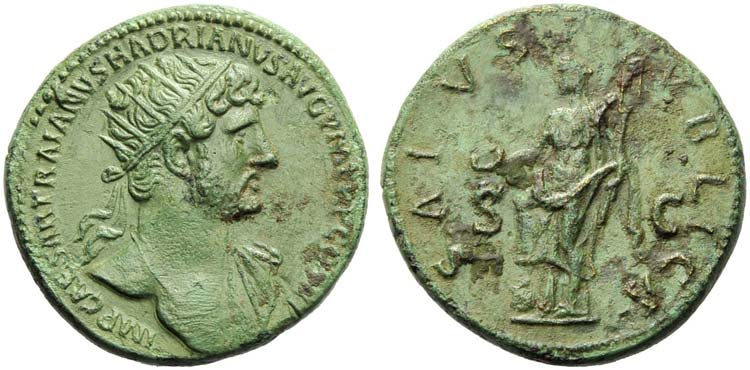 Hadrian (117-138), Dupondius, ... 