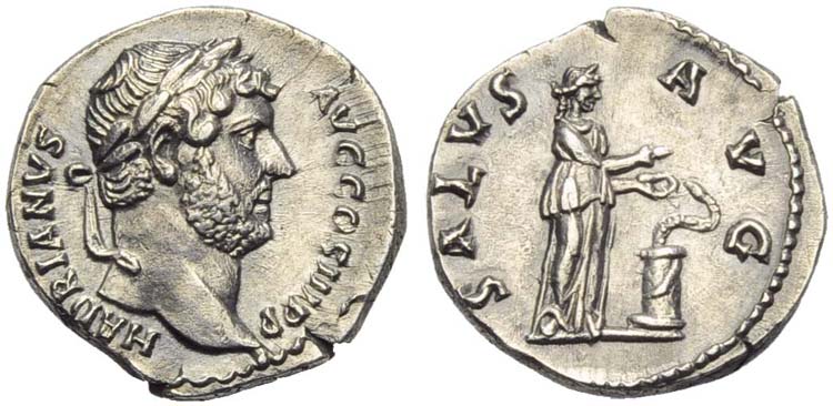 Hadrian (117-138), Denarius, Rome, ... 