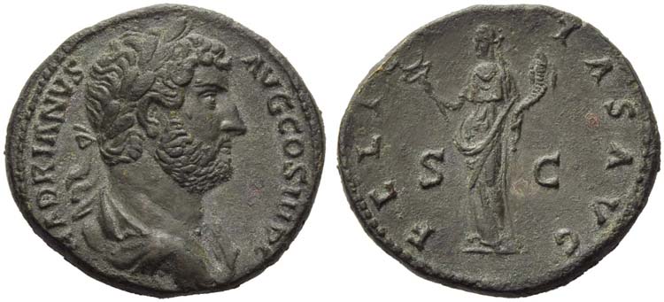 Hadrian (117-138), As, Rome, AD ... 