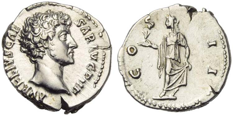 Marcus Aurelius, as Caesar, ... 