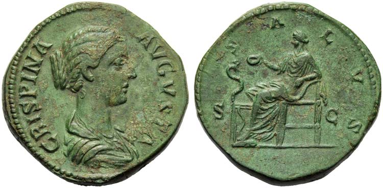 Crispina, wife of Commodus, ... 