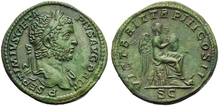 Geta (209-211), Sestertius, Rome, ... 