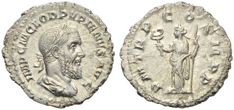 Pupienus (238), Denarius, Rome, ... 