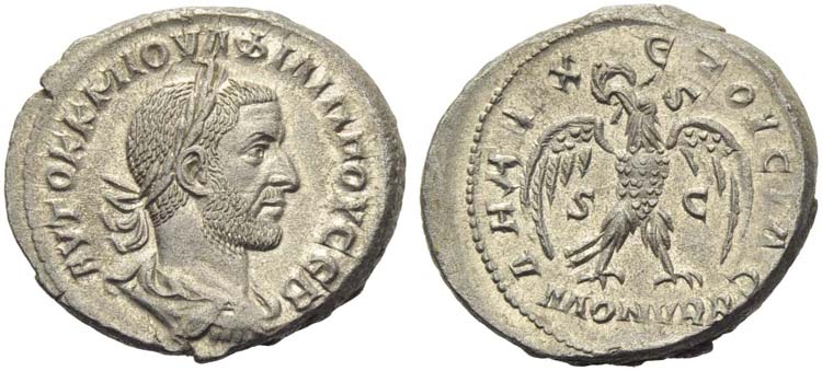 Philip I (244-249), Tetradrachm, ... 