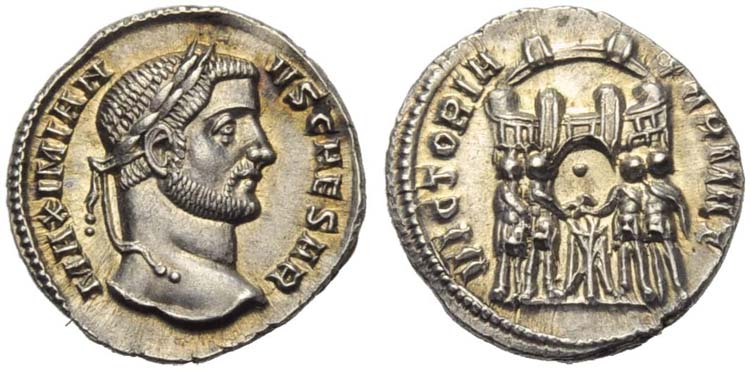 Galerius Maximianus, as Caesar, ... 