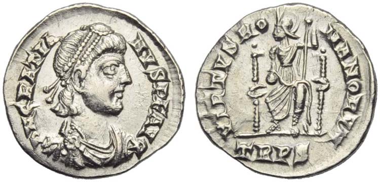 Gratian (367-383), Siliqua, ... 
