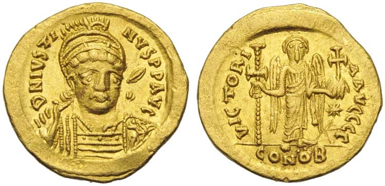Justinus I (518-527), Solidus, ... 