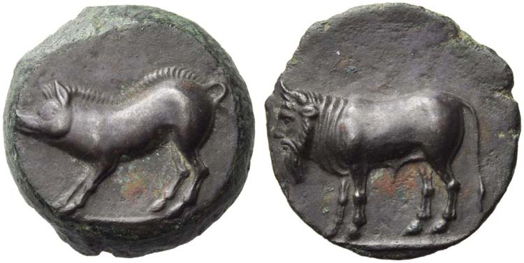 Sicily, Himera, Bronze, c. 425-407 ... 