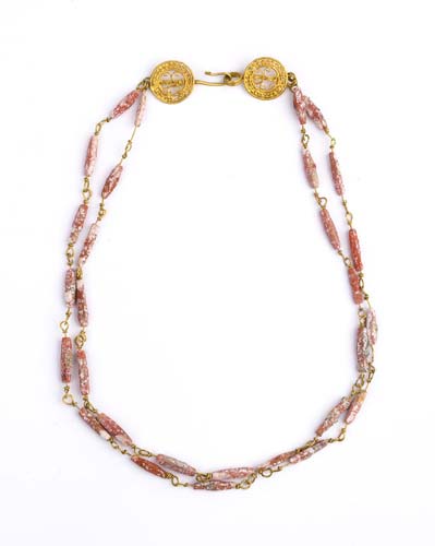 Roman gold and coral necklace 2nd ... 
