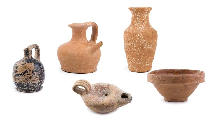 A collection of five vessels ca. ... 