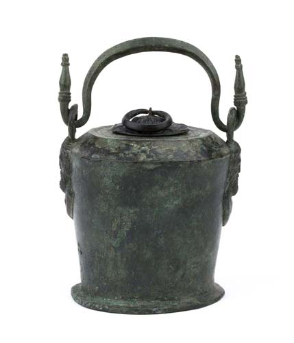 Roman bronze situla with lid 1st ... 