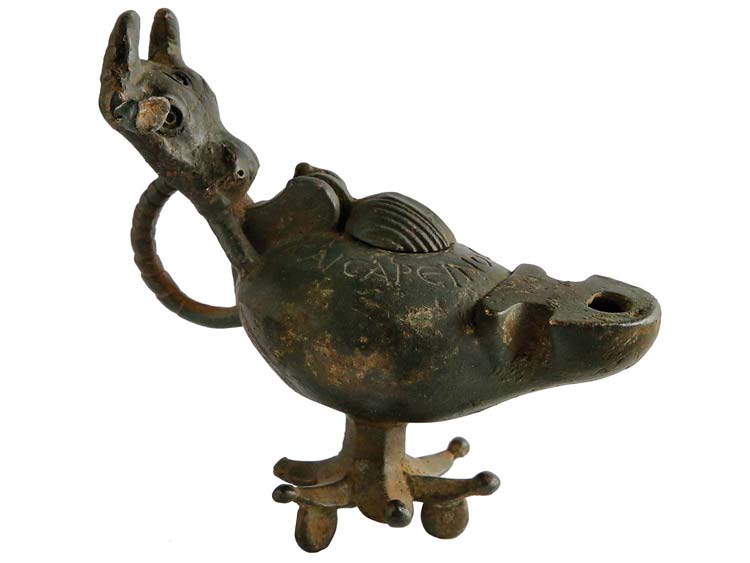 A Late Roman bronze lamp ca. 4th ... 