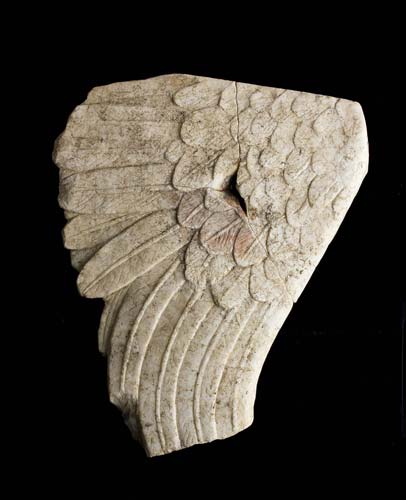 Roman marble sphinx wing 1st ... 