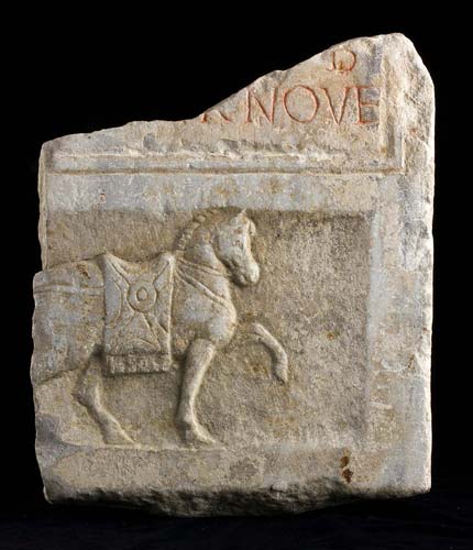 Roman funerary slab with horse 1st ... 