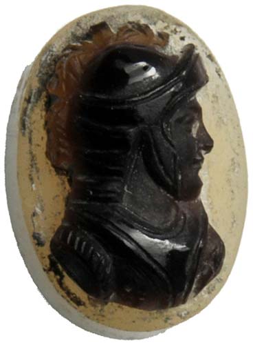 Chalcedony cameo with portrait ... 