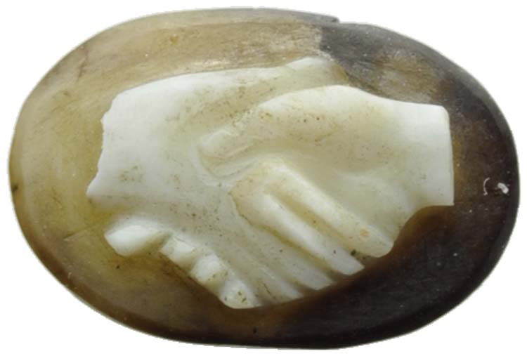 Post-Classical onyx cameo of two ... 