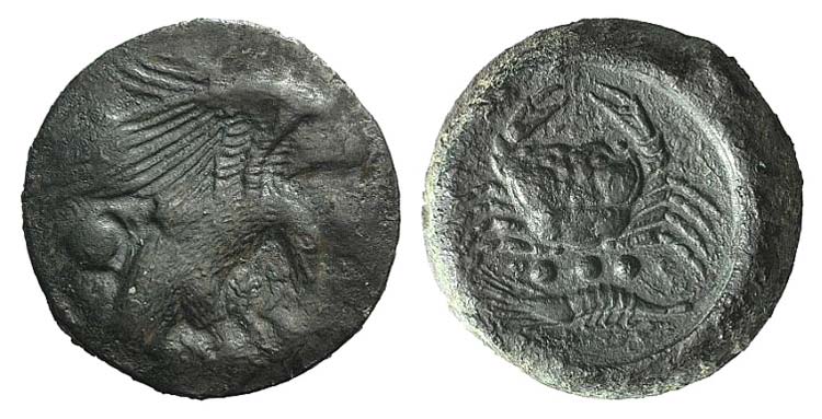 Sicily, Akragas, c. 425-406 BC. Æ ... 