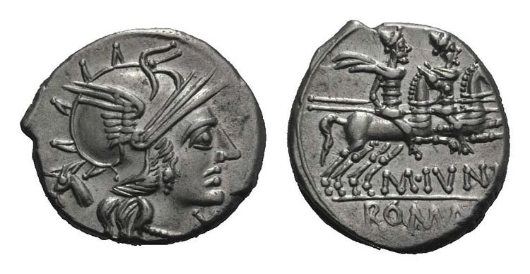 C. Junius C.f., Rome, 145 BC. AR ... 