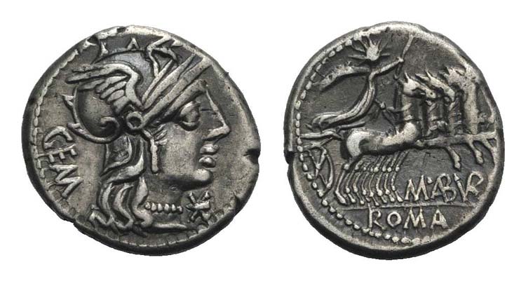 M. Aburius M.f. Geminus, Rome, 132 ... 