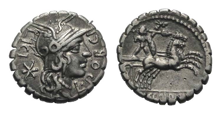 L. Porcius Licinus, Rome, 118 BC. ... 