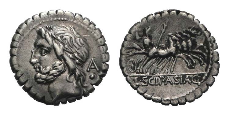 L. Scipio Asiagenus, Rome, 106 BC. ... 