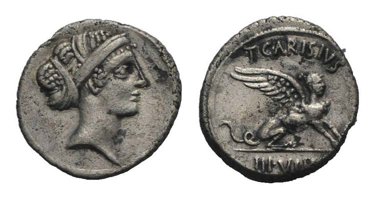 Roman Imperatorial, T. Carisius, ... 
