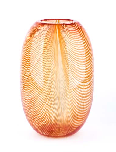 VEART - MURANO  Orange vase, 1982 ... 