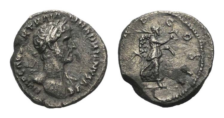 Hadrian (117-138). AR Quinarius ... 