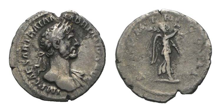 Hadrian (117-138). AR Quinarius ... 