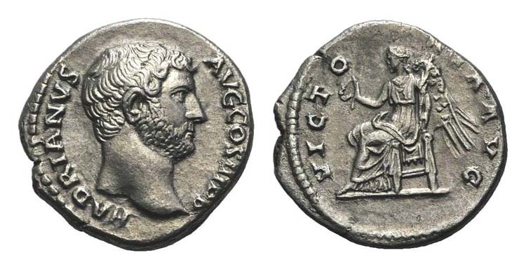 Hadrian (117-138). AR Denarius ... 