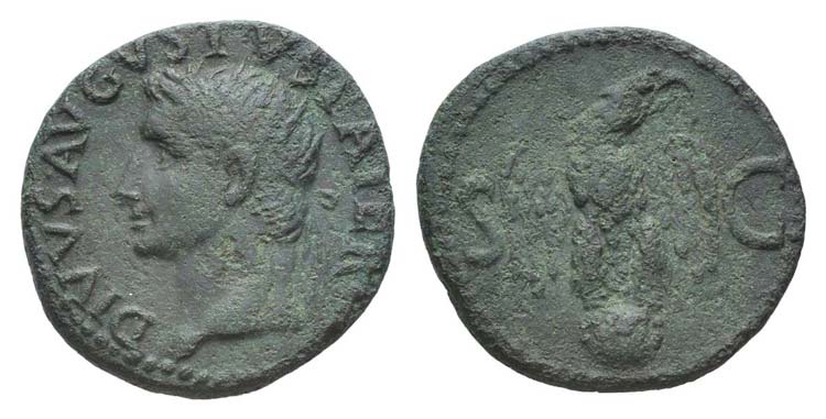 Divus Augustus (died AD 14). Æ As ... 