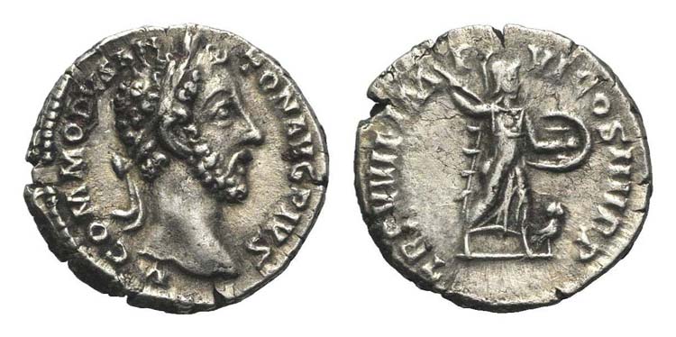 Commodus (177-192). AR Denarius ... 