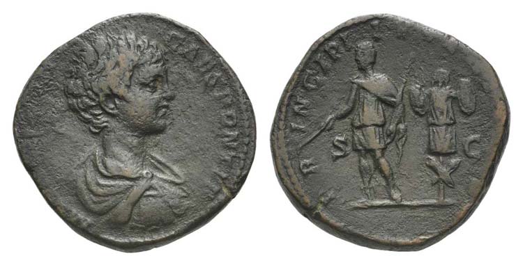 Caracalla (Caesar, 196-198). Æ ... 