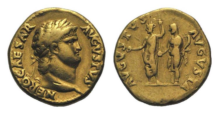 Nero (54-68). AV Aureus (18mm, ... 