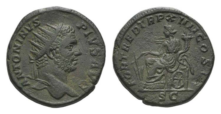 Caracalla (198-217). Æ Dupondius ... 