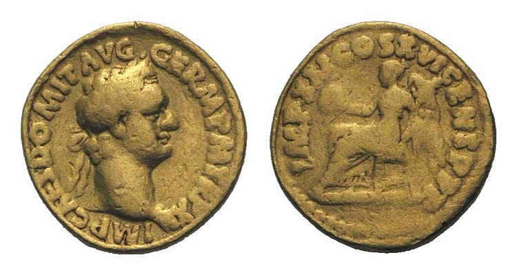 Domitian (81-96). AV Quinarius ... 