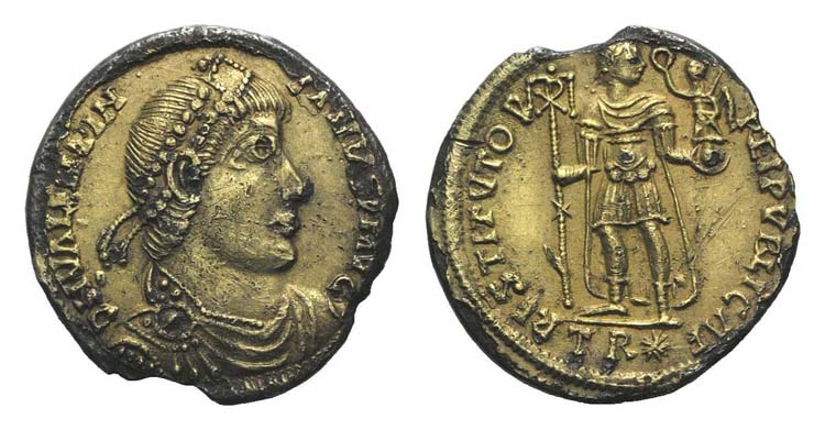 Valentinian I (364-375). Gilt AR ... 