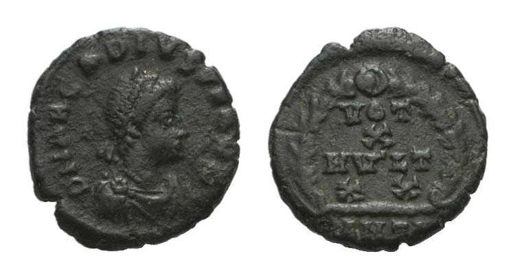 Arcadius (383-408). Æ (12mm, ... 