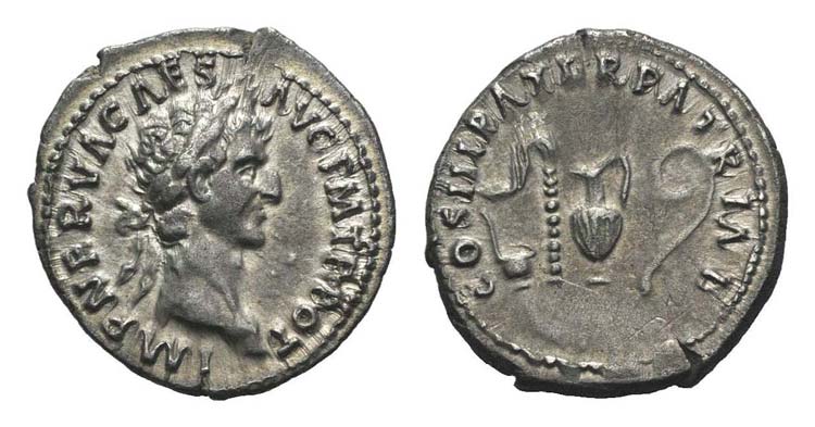 Nerva (96-98). AR Denarius ... 