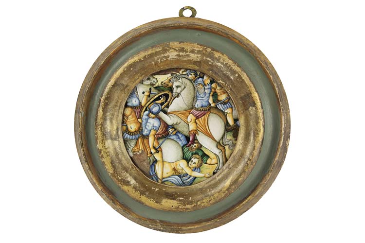 Part of dishMajolica painted in ... 