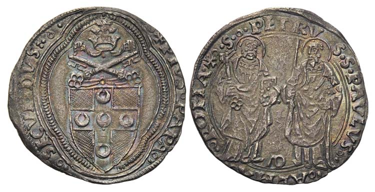 ROMA - Pio II (1458-1464) - Grosso ... 