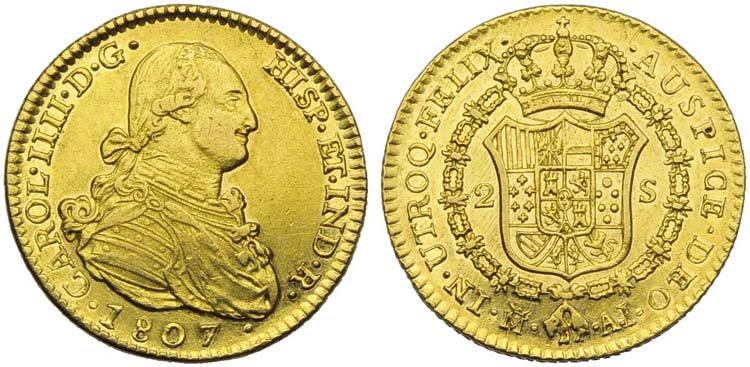 SPAGNA - Carlo IV (1788-1808) - 2 ... 