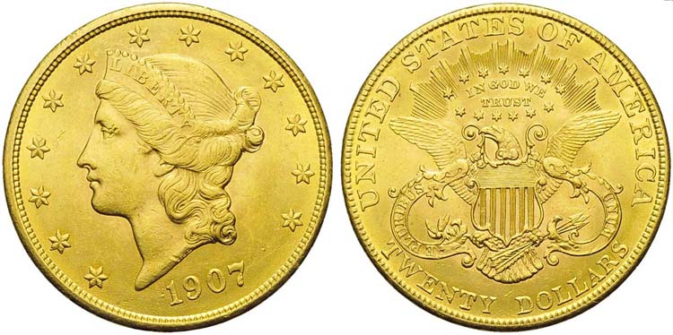 U.S.A. - 20 Dollari - 1907 - ... 
