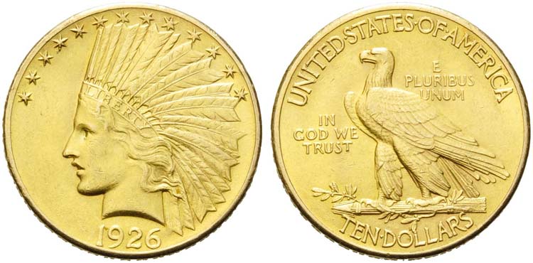 U.S.A. - 10 Dollari - 1926 - ... 