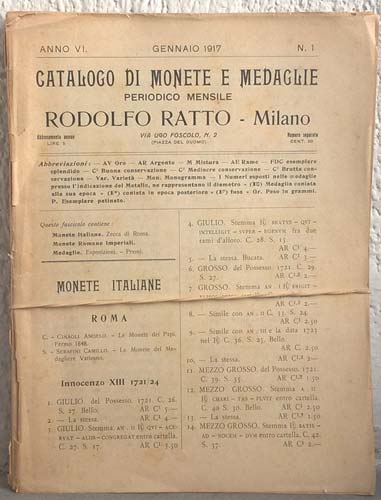 RATTO Rodolfo – Milano, 1917. ... 