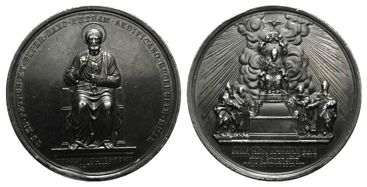 Pio IX (1846-1878). Lead Medal ... 