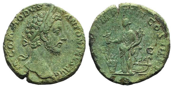 Commodus (180-192). Æ Sestertius ... 