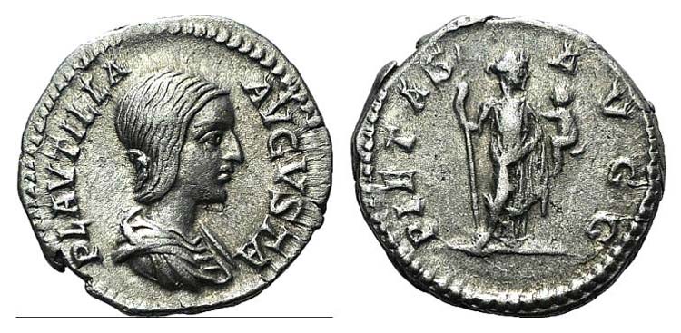 Plautilla (Augusta, 202-205). AR ... 