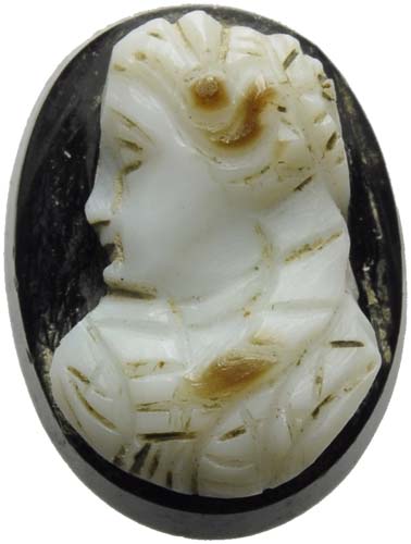 Agate cameo. Noblewoman bust. 18th ... 