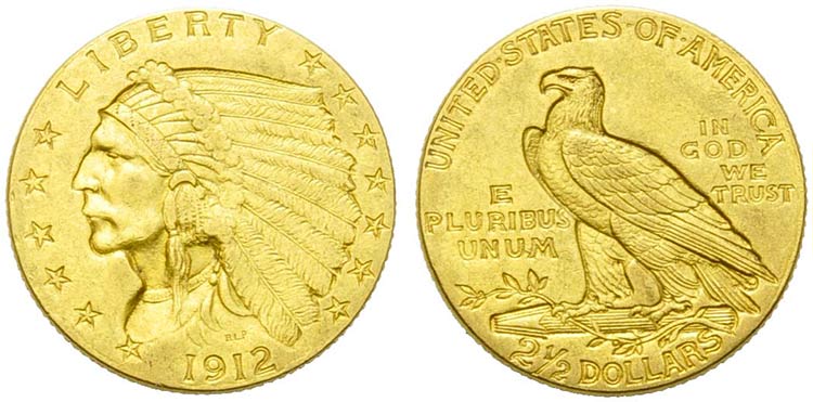 U.S.A. -  - 2,5 Dollari - 1912 - ... 